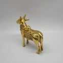 Premium Brass Nandi Statue sacred bull 22cm back ariel view showing saddle details and metal casting structure