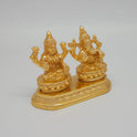 Right 45-degree perspective highlighting Lord Ganesha holding his axe, the detailed crown lines, and the polished metal side boundaries.