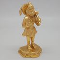 Right 45-degree perspective highlighting the raised Abhaya blessing hand, the crown details, and the polished metal side boundaries.