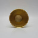  Top-down view looking inside the seamless pure brass tumbler used for kitchen or temple rituals