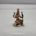 Side view of Rajarajeshwari Panchaloha Idol 3.5 Inch showing Ankusha and Pasha detail — Tripura Sundari, Kumbakonam handcrafted
