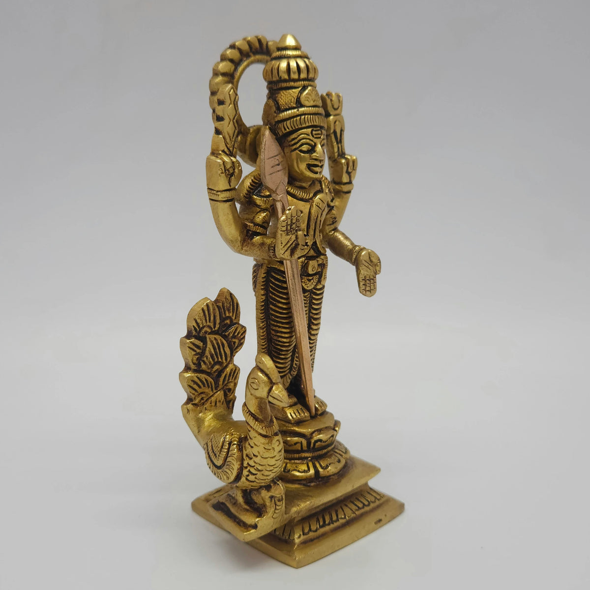 Murugan 6 inch with peacock