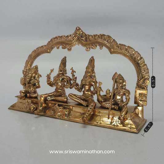 Sivan Parvathi Devi With Family -Purely Made of Panchaloha