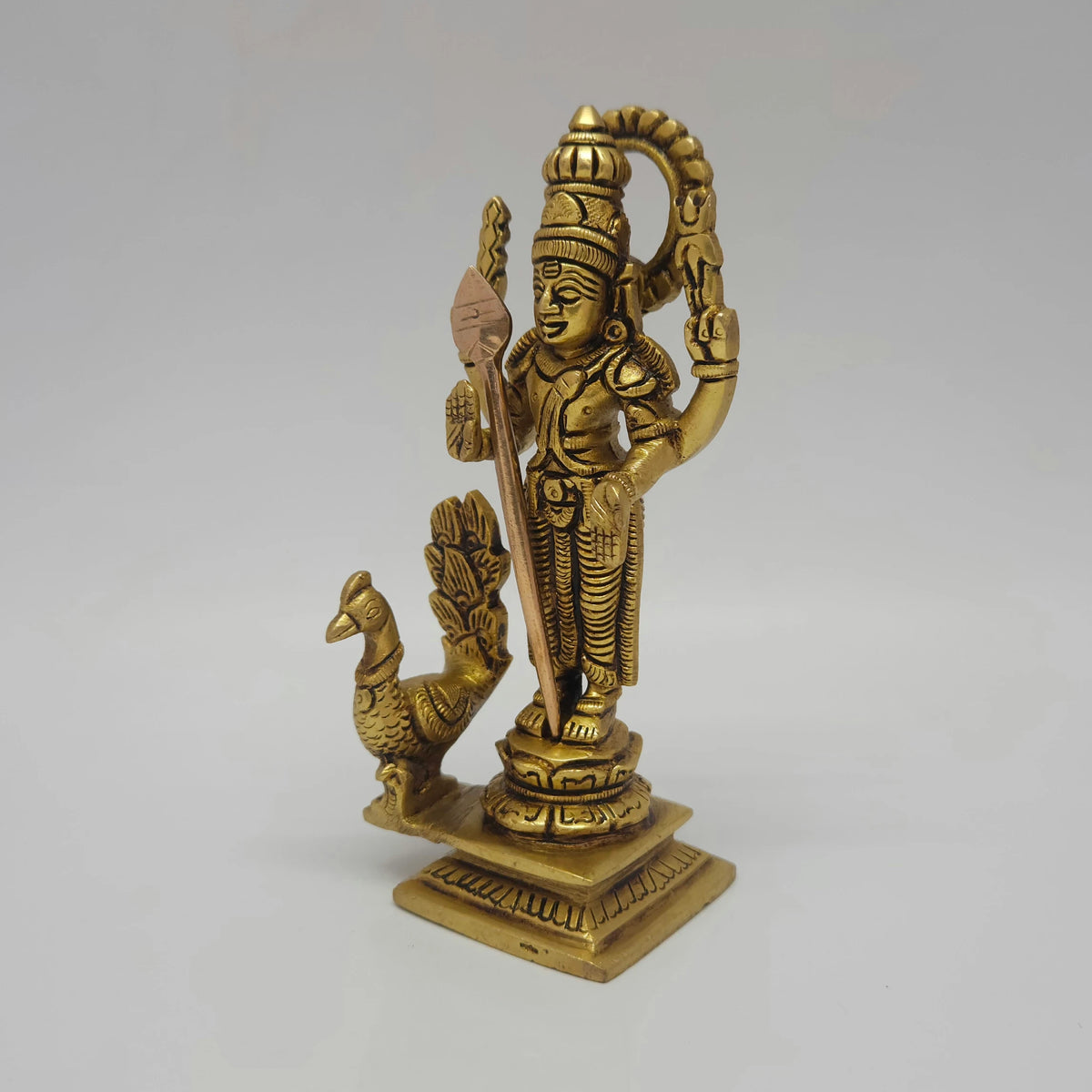 Murugan 6 inch with peacock