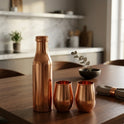 Copper Water Bottle & Glass Set | 900 ml Bottle with 2 Glasses — 4 Design Variants