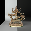 Sarabeswarar Panchaloha Statue 5 Inch - Sharabha Shiva Bird-Lion Form - Protection - Sri Swaminathan