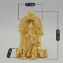 Simhasana Ganapati Gold Idol Dimensions 9cm Width 13cm Height 5cm Depth Vinayaka