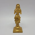 Sri Swaminathan and Co brass Deepalakshmi Pavai Vilakku lamp small 16cm variant full rear back view showing reverse profile without shoulder birds