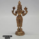Sri Swaminathan and Co handcraft style Panchaloha Varahi Amman statue 13cm height back pose rear view showing reverse of the kireetam crown and circular base