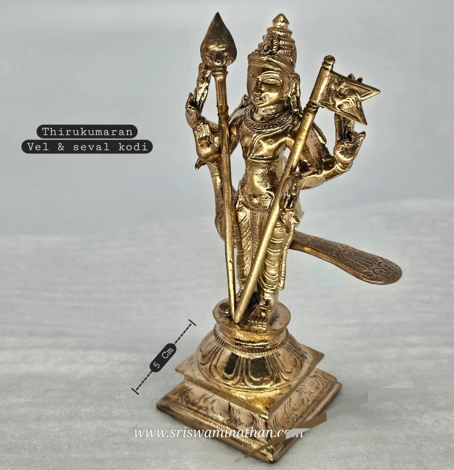 Thirukumaran Murugan side View - Skanda Sashti Deity - Premium Panchaloha Craftsmanship