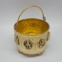 Vaikuntha Lakshmi Vaali Brass Ashtalakshmi Pooja Flower Basket Gold Finish Temple Grade Heavy Gauge Sri Swaminathan
