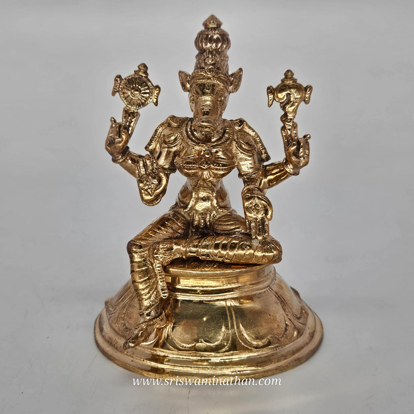 Varahi Amman Panchaloha Statue 4 Inch - Goddess Varahi Protection Deity - Navaratri - Sri Swaminathan