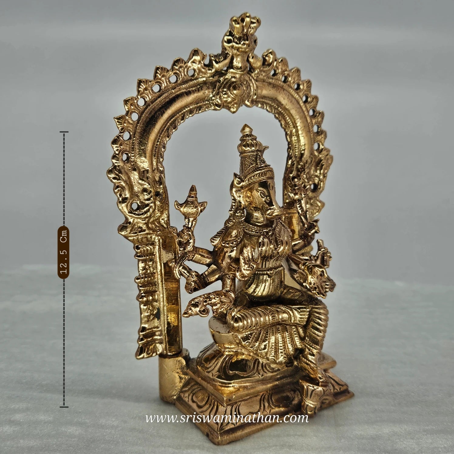 Varahi Goddess Handcrafted Close-up - Temple Art Details - Premium Panchaloha Statue
