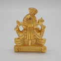Vinayagar Golden Idol Back View Scroll Base Pure Decor Piece Tamil Nadu