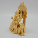 Vinayagar Sinhasan Gold Idol Left Angle Ankusa Pasha Gaja Guardian Four Arms