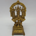 Vishnu Garuda Brass Statue Front View Sridevi Boodevi Thiruvatchi Arch